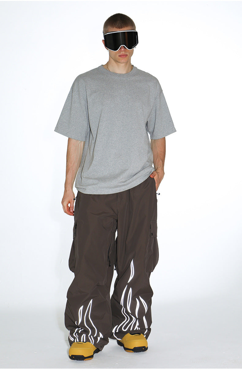 Ember Reflective Cargo Snow Pants model view 7