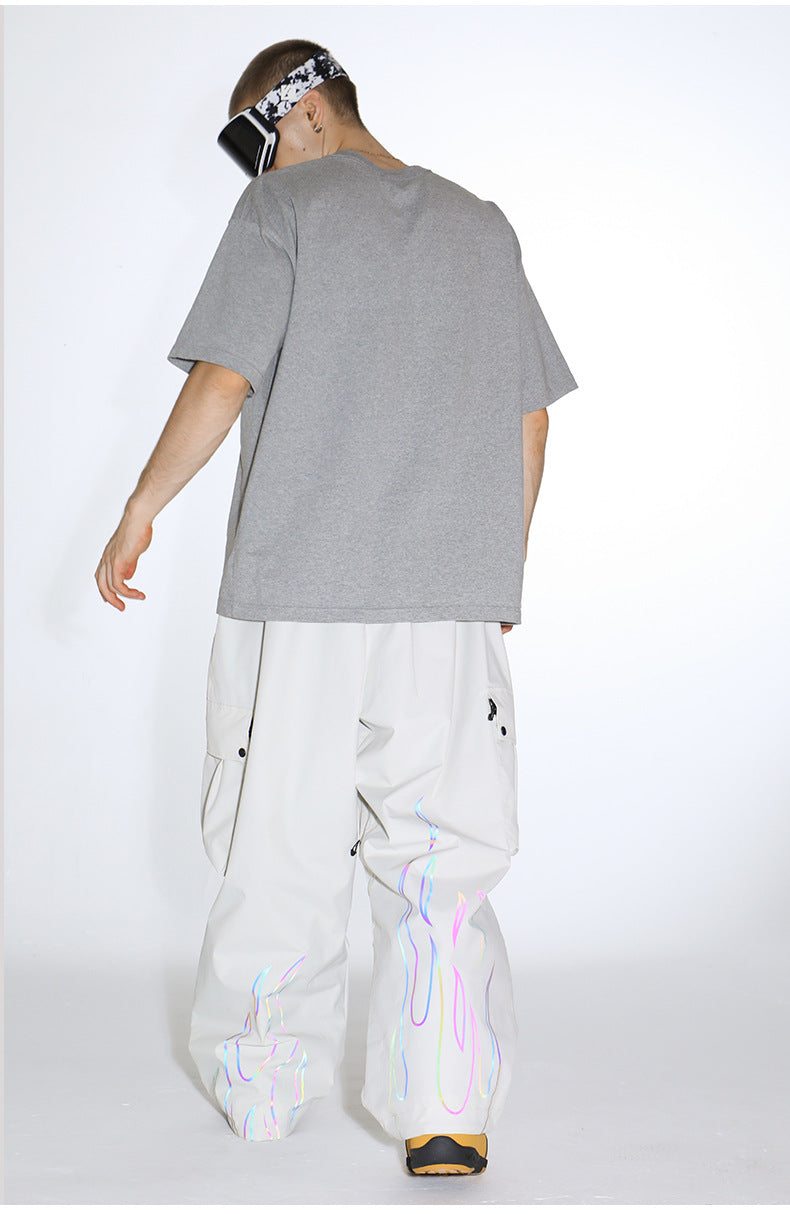 Ember Reflective Cargo Snow Pants model view 16