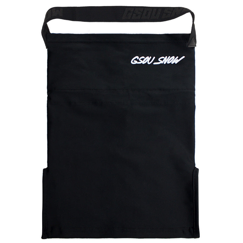 Motion Adjustable Snow Face Cover — Black front color image