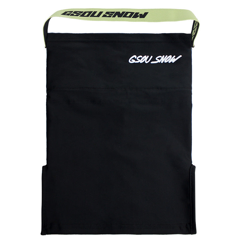 Motion Adjustable Snow Face Cover — Yellow Trim front color image