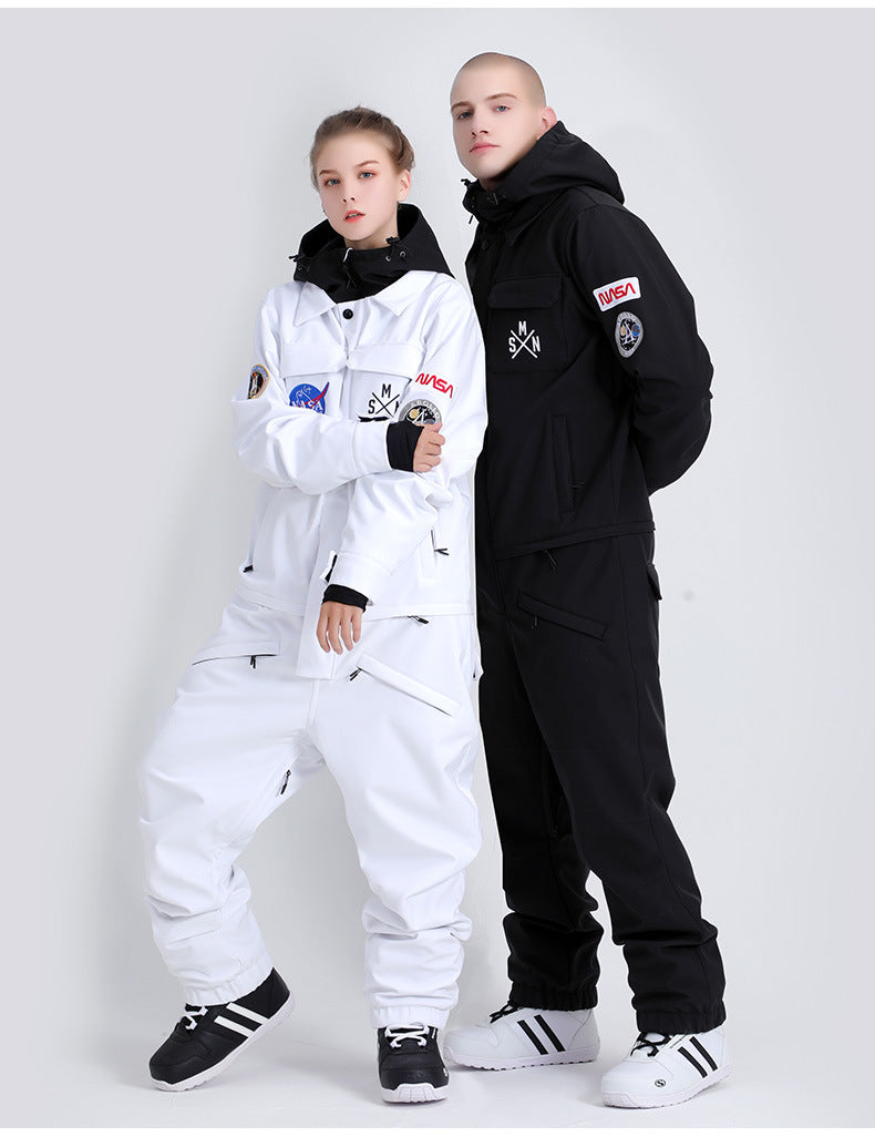 Orbit Patch Utility One-Piece Ski Suit — detail view 7