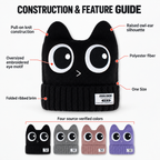 Owl-Ear Knit Snow Beanie — Construction overview