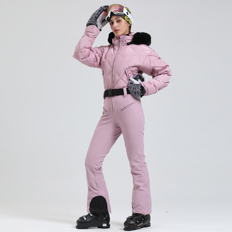 Polar Quilted Down One-Piece Ski Suit product view 1