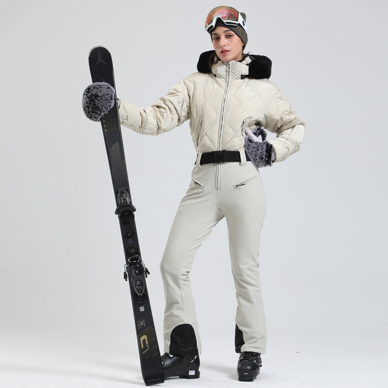 Polar Quilted Down One-Piece Ski Suit product view 2