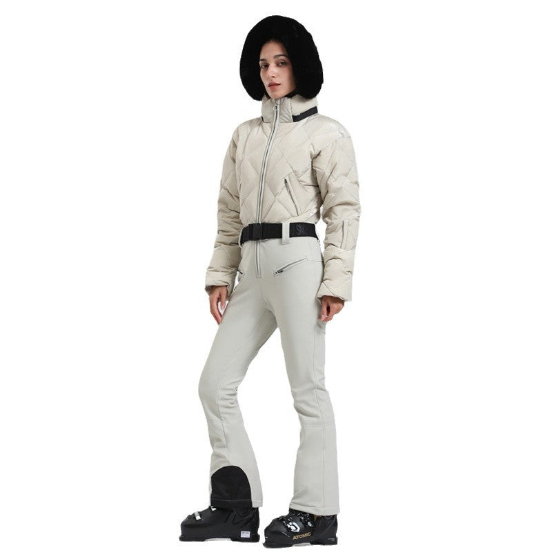 Polar Quilted Down One-Piece Ski Suit product view 5
