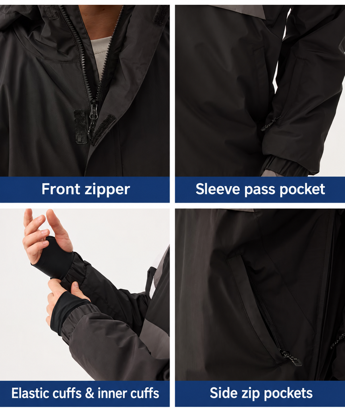 Powder Colorblock Pullover Snow Set — Storage details