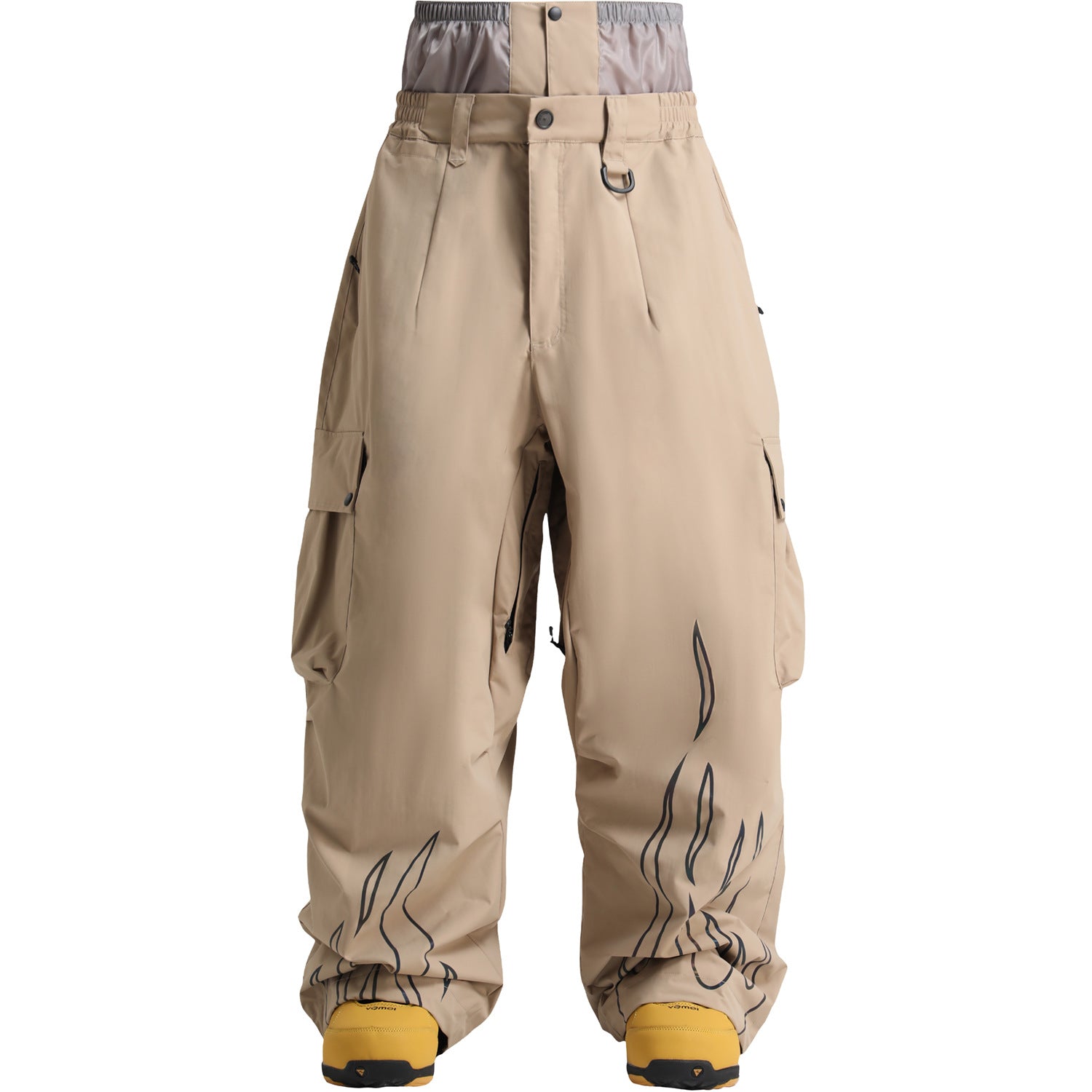 Reflective Baggy Snow Pants