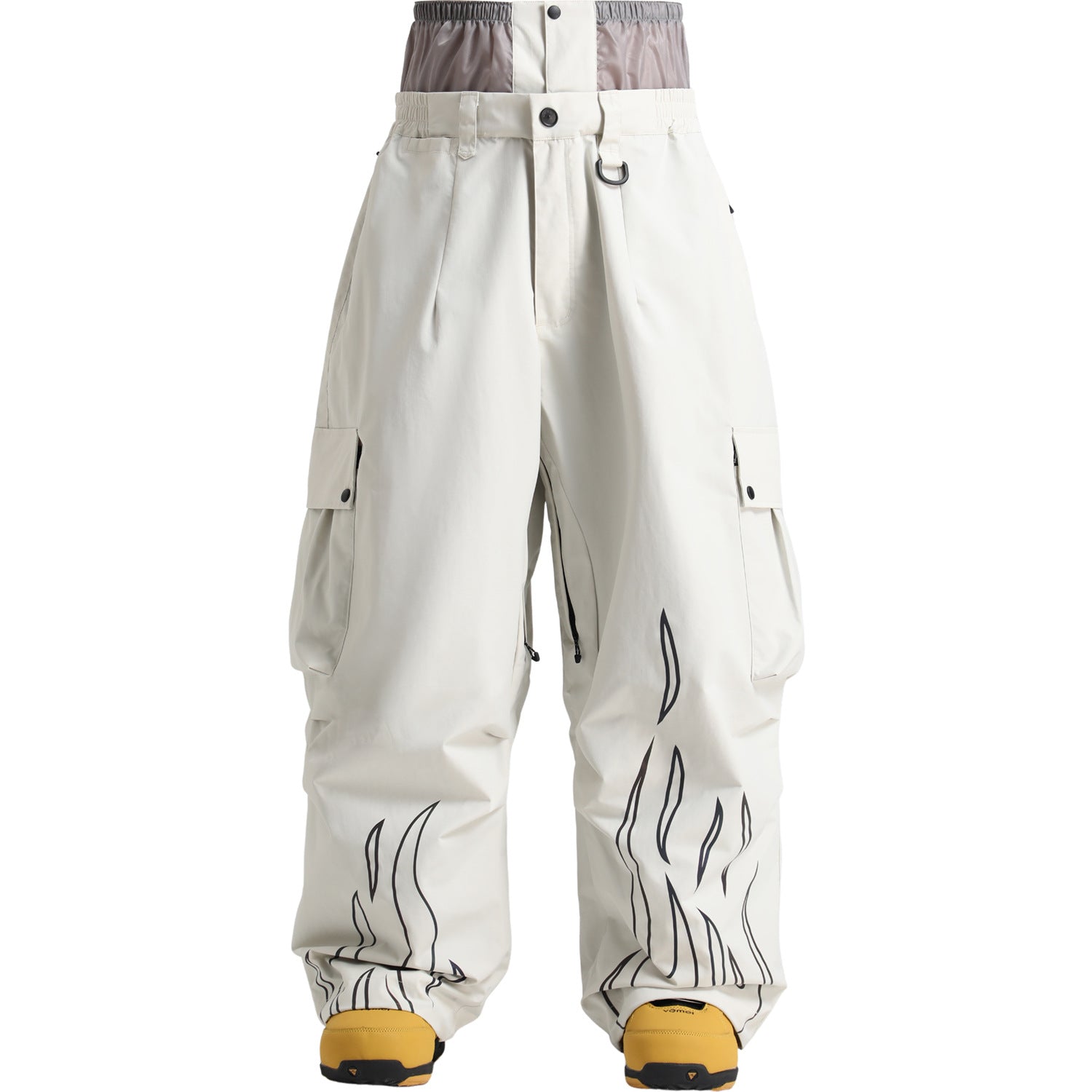 Reflective Baggy Snow Pants
