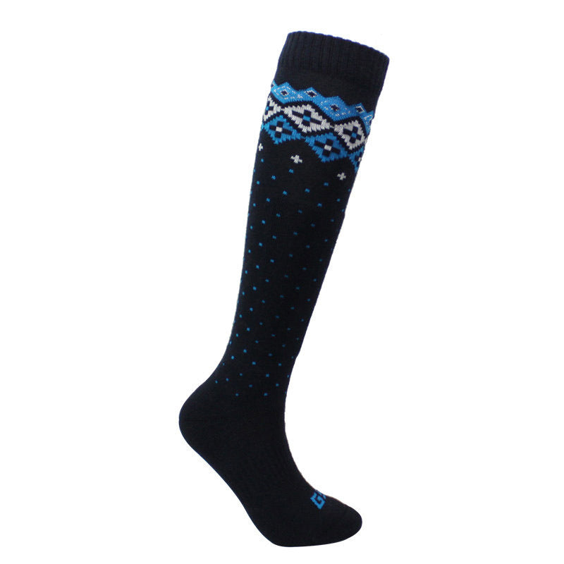 Ridge Insulated Ski Socks — Teal Blue front color image
