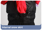 Ridge Insulated Snow Jacket — internal snow skirt