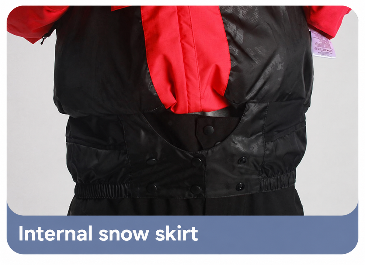 Ridge Insulated Snow Jacket — internal snow skirt