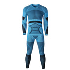 Ridge Stretch Base Layer Set — Men — Peacock Blue front color image