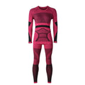 Ridge Stretch Base Layer Set — Women — Rose Red front color image