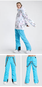Summit Checkered Suspender Snow Bibs product view 2