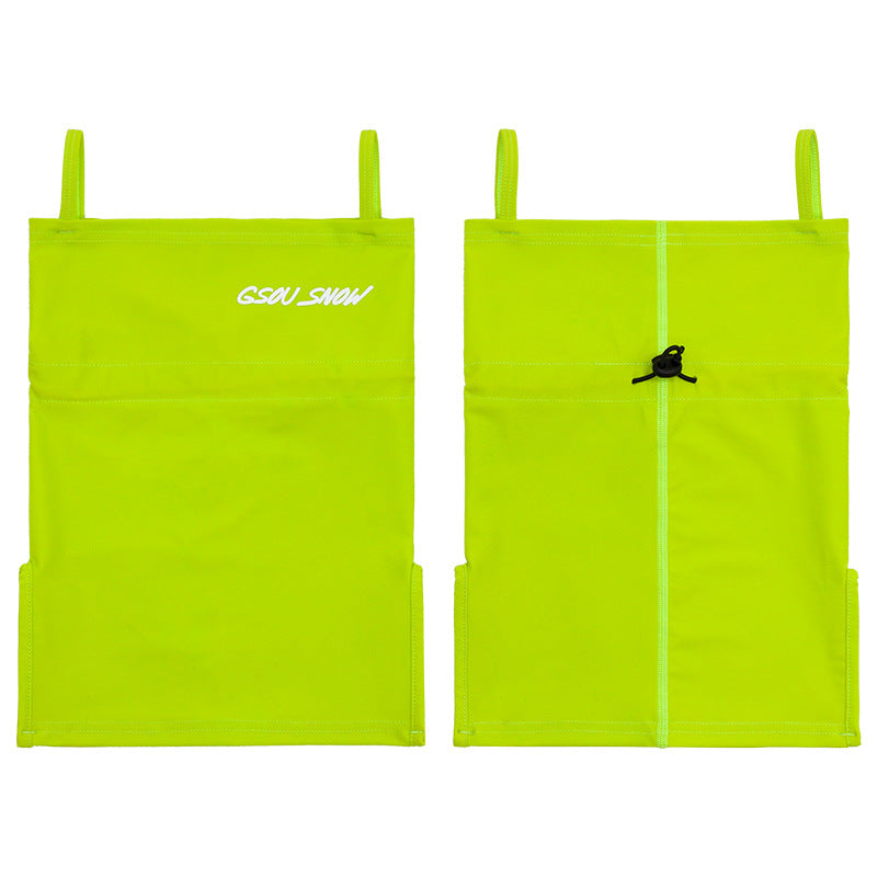 Summit Pullover Snow Face Cover — Neon Yellow front color image