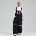 Switchback Zip-Off Snow Bibs — Black color image