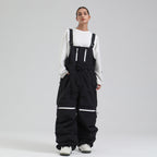 Switchback Zip-Off Snow Bibs — Black color image