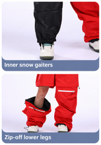 Switchback Zip-Off Snow Bibs — Gaiters & zip-off legs
