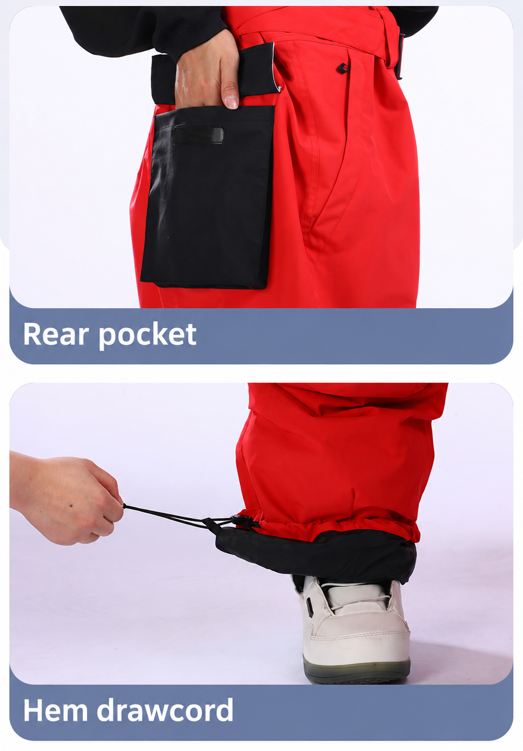 Rear pocket & hem adjustment