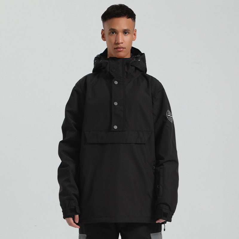 Terrain Colorblock Anorak Snow Jacket — Black 481 front color image