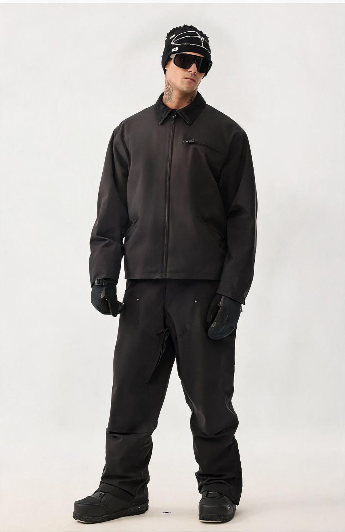Terrain Retro Utility Snow Set — Black front color image