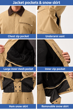 Terrain Retro Utility Snow Set — Jacket pockets & snow skirt