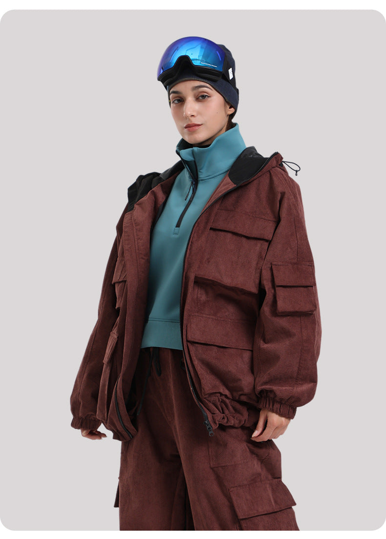 Timber Corduroy Cargo Snow Jacket