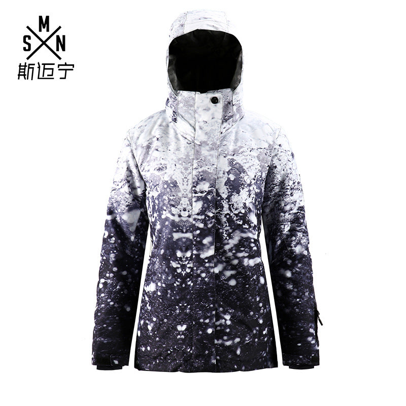 Timber Insulated Snow Jacket — Snow Fade 910 front color image