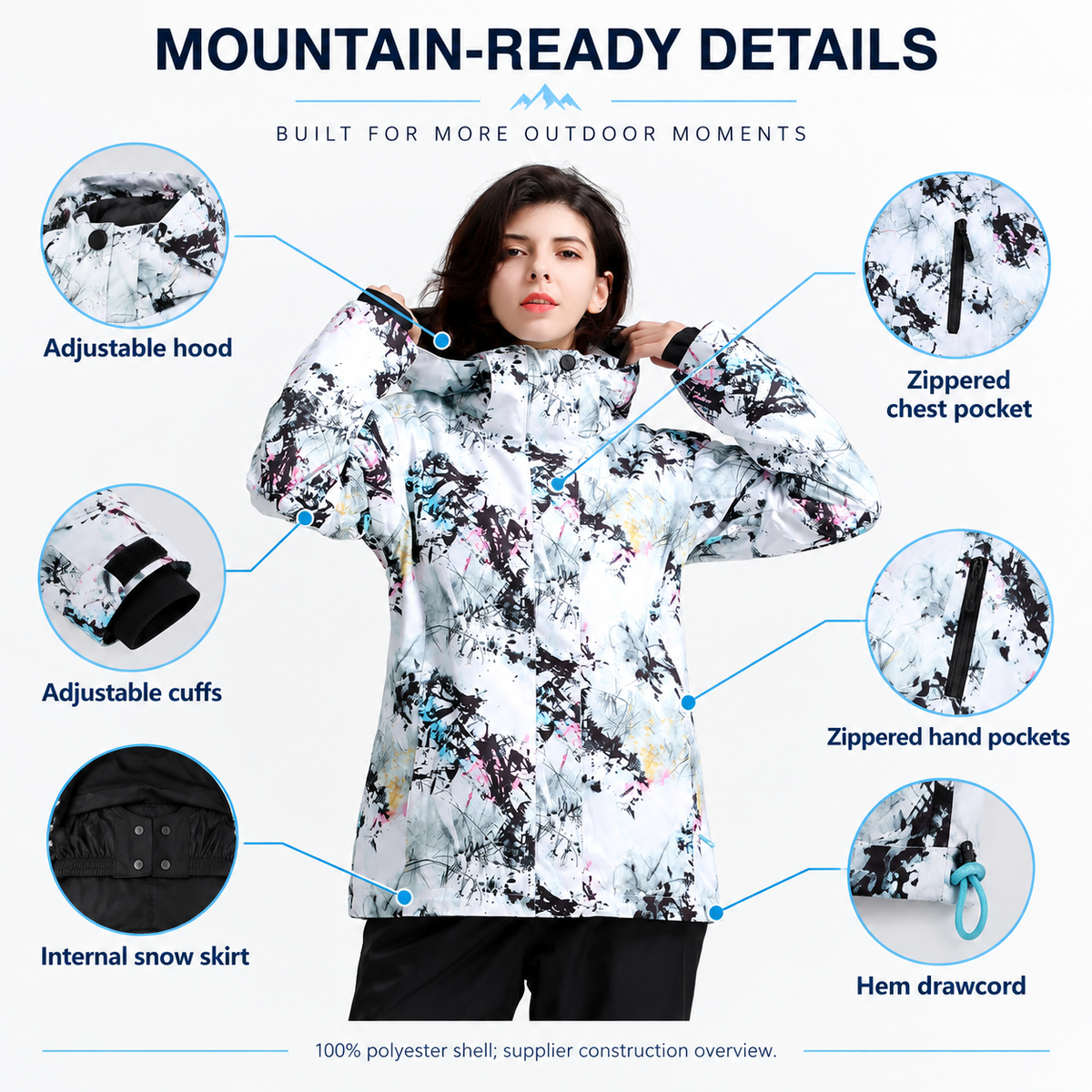 Tundra Insulated Snow Jacket — Mountain-ready details
